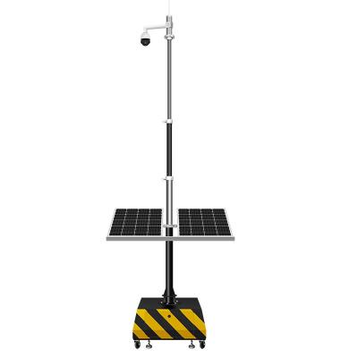 China Galvanized Automatic lifting movable solar monitoring vehicle camera power supply system for sale