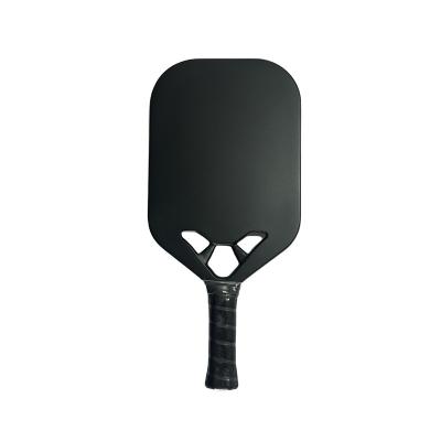 China Various color custom design pro usapa approved empty sample leather hollow edgeless pickleball paddle with hole for sale