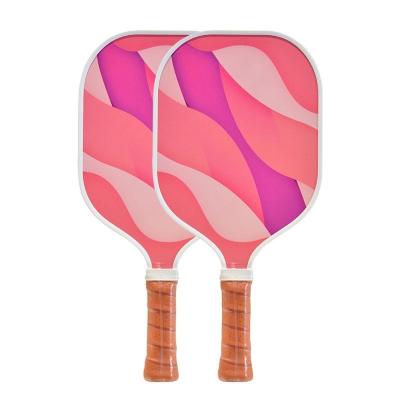 China Various color china low price hot selling usapa 2023 hire OEM fiberglass grippy carbon paddle pickleball paddle set of 2 for sale