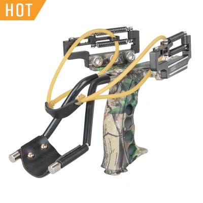 China Outdoor sports Canton equipment rubber band shooting camouflage hunting slingshots for sale for sale