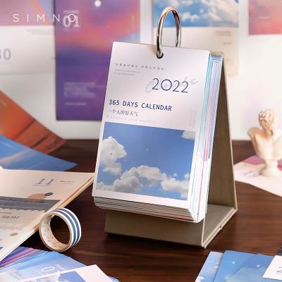 China Custom Printing China Desk Calendar 365 Days Daily With Box Packed For 2022 for sale