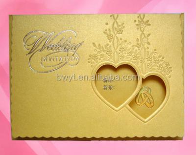 China Christmas Wedding Invitation Greeting Card / Handmade Wedding Card Designs for sale