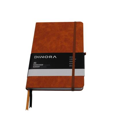 China Eco-friendly Paper PU Hardcover Custom Notebook Journal With Pen Holder for sale