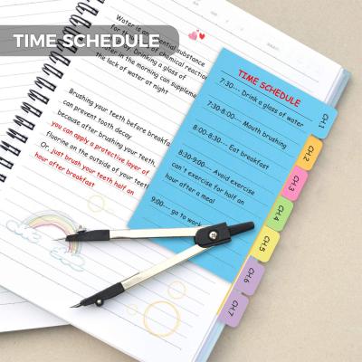 China Self Adhesive Sticky Notes Set with Marker Index for Planner Bullet Writing Notebook Handbook Calendar for sale