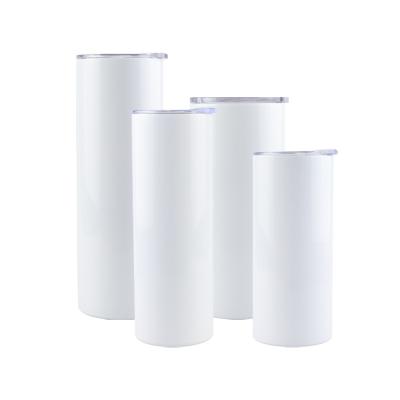 China Wholesales 20oz Sublimation Disposable White Tumblers Stainless Steel Wall Water Straight Lean Double Cups for sale