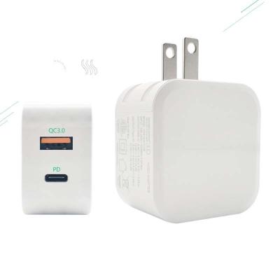 China Consumer electronics HXD 20W charger PD+QC 5V3A CE ISO ROHS FCC certificate plug portable for iphone 14 pro power supply Fast charger for sale