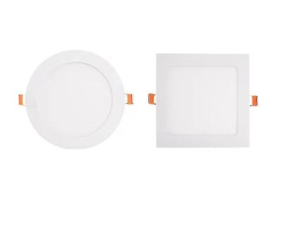 China Modern Top Deal In Round Market Square Recessed LED Panel Lights Ceiling Downlight Ultra Thin Dimmable 6w 12w 18w 24w Wholesale Price for sale