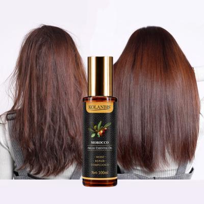 China Vegan KOLANBIS Herbal Morocco Argan Essential Oil Provide No Private Label Knotted Hair Bulk Sale for sale