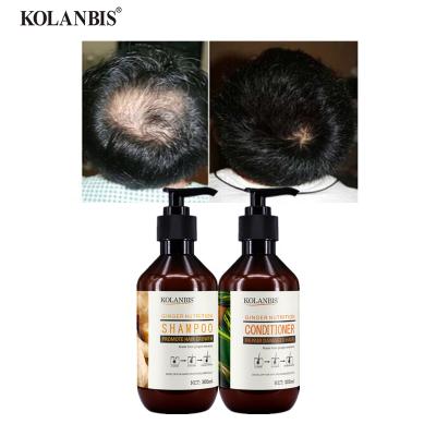 China Loss Prevention KOLANBIS Wholesale Natural Accelerate Hair Growth Shampoo And Conditioner Sets Products For Custom Packaging Plastic Bottles for sale