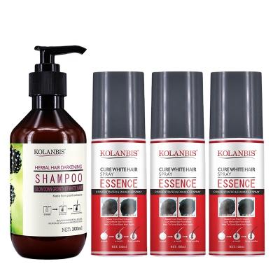 China Color-Protection Manufacturing Private Label Black Mulberry Shampoo and Liquid Set for Black Hair at Home for sale