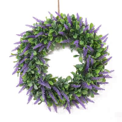 China Wholesale Real Cane Flower Wreath Faux Greenery Lifelike/Long Lasting Christmas 15 Inch Decorative Wedding Home Plant Artificial Garlands Wreath for sale