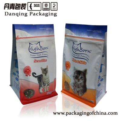 China Printed Matte Stand Up Pouches Pet Food Packaging Bags With Special Zipper for sale