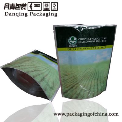 China Flexible Packaging Bag / Seed Stand Up Zipper Bags Approved ISO Testing for sale