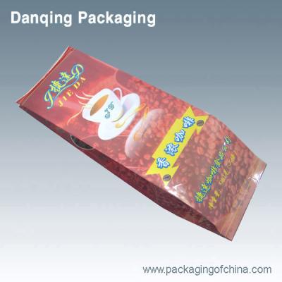 China Coloured Packaging Aluminium Foil Pouches, Customized Printed Coffee Bags, PET / NY/PE for sale