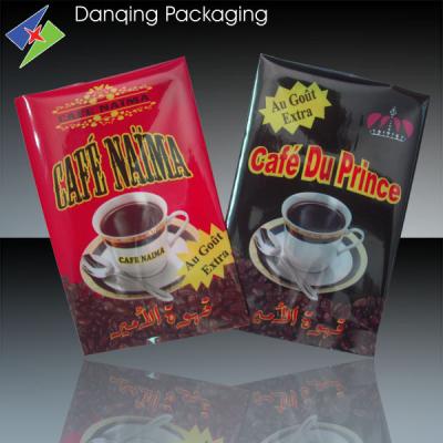 China Personalized Coffee Packaging Bags / Fin Seal Bags For Coffee Beans Packaging for sale