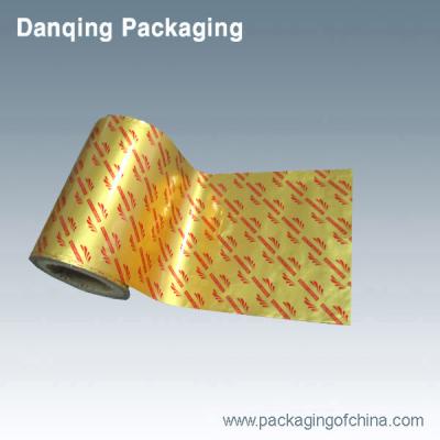 China Coloured Aluminium Foil Food Packaging Laminating Roll Film For Juice Pouch for sale