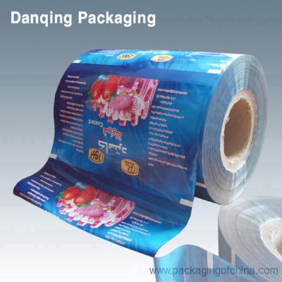 China Plastic Printed Ice Cream Packaging Roll Stock With Multiple Extrusion for sale