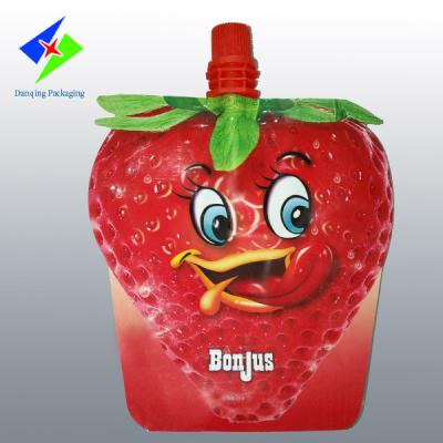 China Special Shape Stand Up Pouch With Spout Stand Up Liquid Pouch for sale