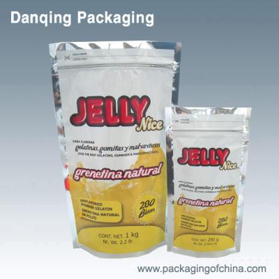 China Jelly Powder Packaging   Stand Up Zip Lock Bags     Food Packaging Aluminium Foil for sale