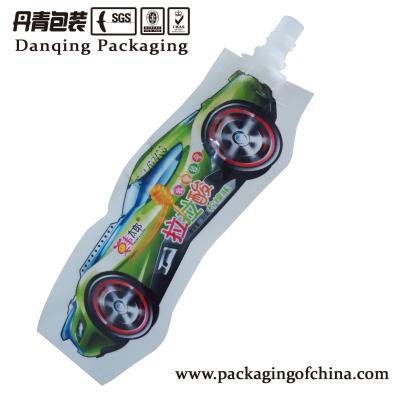 China Vivid Gravure Printing Juice Bag       Stand Up Pouch With Spout      Snack Packing Material for sale