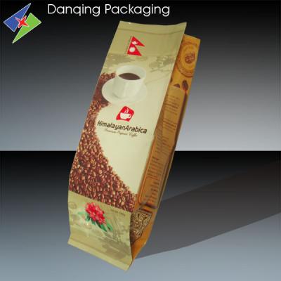 China Vivid Printed Matt BOPP Side Gusset Bags For Coffee Bean Packaging , ISO for sale