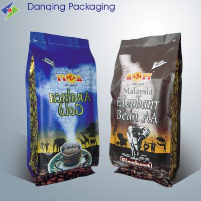 China Matt BOPP Laminated Bags For Coffee Packaging   Side Gusset Bags With Valve for sale