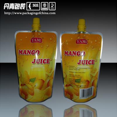 China Bolsas a prueba de humedad del embalaje flexible de la bolsa del canalón para el jugo del mango en venta