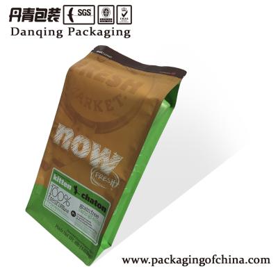 China Bolsa del sello del patio del acondicionamiento de los alimentos, bolsas de la parte inferior plana con la cremallera en venta