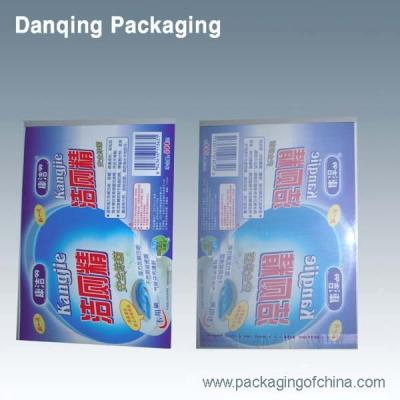 China Laminated Flexible Packaging Lable Detergent With Adhesive Strap for sale