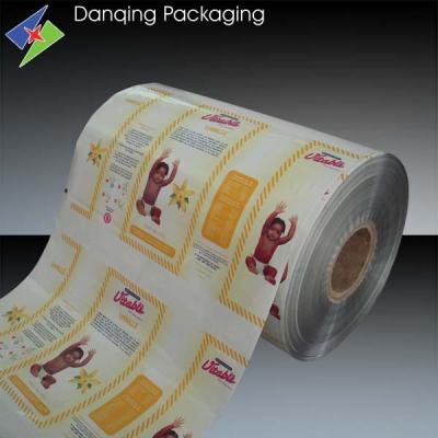 China Aluminium Printed Packaging Film , Opaque Milk Packaging Roll Film for sale