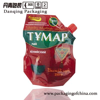 Cina Sacchetti di plastica del fondo piatto di stampa per tè/sacchetti di plastica D0120 dell'alimento in vendita