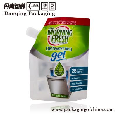 중국 PE 450-700ml Dishwashing 액체 주둥이는 D0114 주둥이 주머니 포장을 자루에 넣습니다 판매용