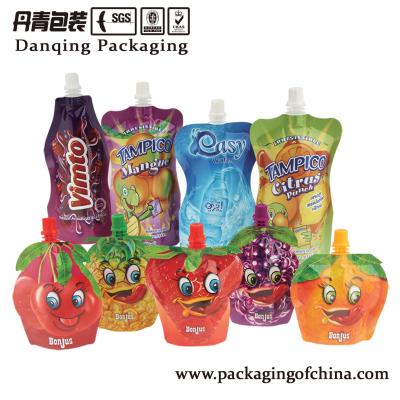 China Fruit Juice Food Stand Up Pouch Doypack Heat Seal Bag With Laminated Material for sale