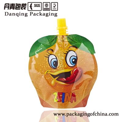 China Laminated Material Doypack Stand Up Pouch with Spout / Nozzle for Beverage Packaging for sale