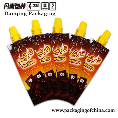 China Black Danqing Stand Up Pouch, Food Packaging , Chocolate Bag for sale