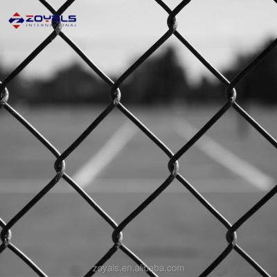 China Wholesale 6 x 50 Feet Easily Assembled Aluminum Electric Galvanized Chain Fence Silver Link Fence Used Chain Link Fence For Home Farming for sale