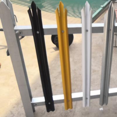 China Easily Assembled High Quality Fence Heavy Duty Metal W and D Type Galvanized Steel Palisade Fence For Garden Decoration for sale