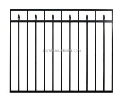 China Durable 3 Rails Tubular Fence Ornamental Fencing Metal Fencing for sale