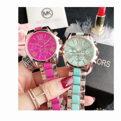 China Waterproof Ladies Fashion Pink Wrist Watch Women Watches Brand Quartz Mk Luxury Top Style Female Clock for sale