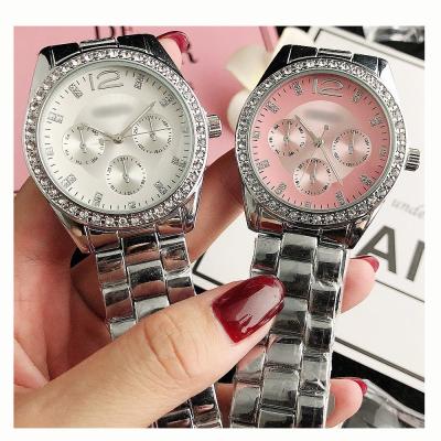 China Fashion Waterproof Luxury Rose Gold Women Rhinestone Women Wrist Watches Synchronize for sale