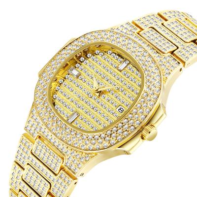 China Famous Rose Gold Clock Color Designer Silver Gold Diamond Watch Stainless Steel Timepiece Brand Date Business Automatic Quartz Watch for sale