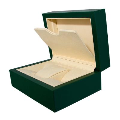 China High Quality Luxury Luxury Leather Wooden Storage Gift Box Big Simple PU Watch Box PU Watch Packaging Cases With Logo In Stock for sale