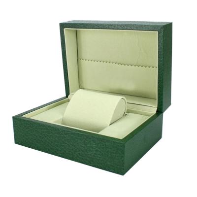 China 2021 Luxury PU Watch Box Super Quality Original Matching Green Watch Box With Papers Cards Bags Booklet for sale