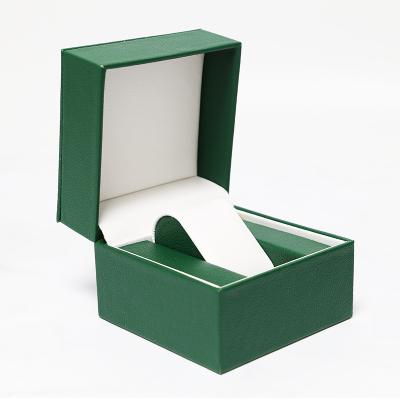 China Luxury High Quality Red Brown Black Green Leather Gift Display Boxes Classic Elegant Vintage PU Watch Storage Packaging Boxes for sale