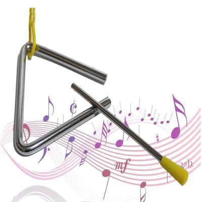 China Children learning & Type exercise; High Quality Music Instrument Toy Funny Steel Triangle For Professional Music for sale