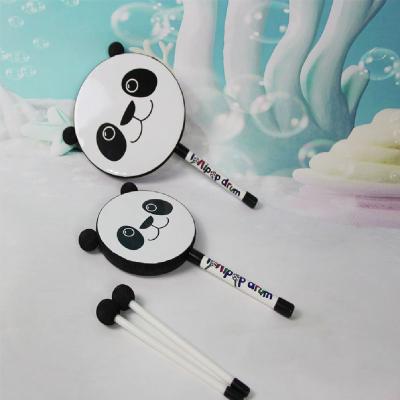 China Children learning & Type exercise; Musical Enlightenment Musical Instrument Baby Toys Panda Drums Handle for sale