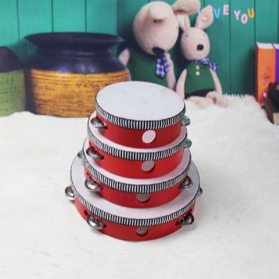 China Baby Educational Wholesale Toy Musical Instruments Wooden Tambourine Set for sale