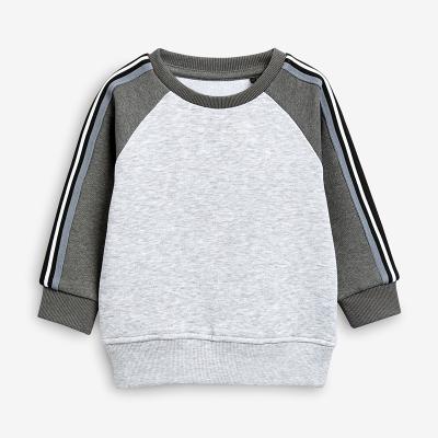 China 2021 anti-shrinkage gray sweater and sportswear in autumn and winter children's fashion mainstream knitting and velvet for sale