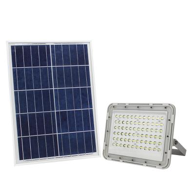 China Guangdong die casting aluminum yellow solar flood lights industrial 100w solar led flood lights for sale