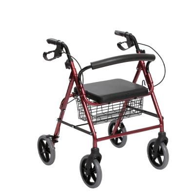 China Aluminum Rollator Nice Price Good Price Collapsible Foldable Storage Light Weight Economic Walker for sale